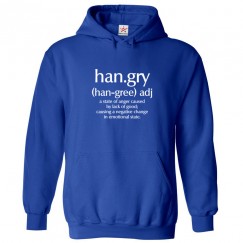 Han.gry Funny Unisex Classic Kids and Adults Pullover Hoodie